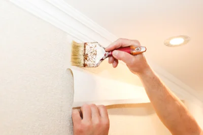 Pose de papier peint à Lugrin — revêtements muraux et toiles de verre